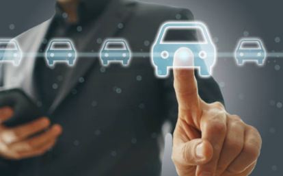 Luxury vehicle on Dahlonega wine route